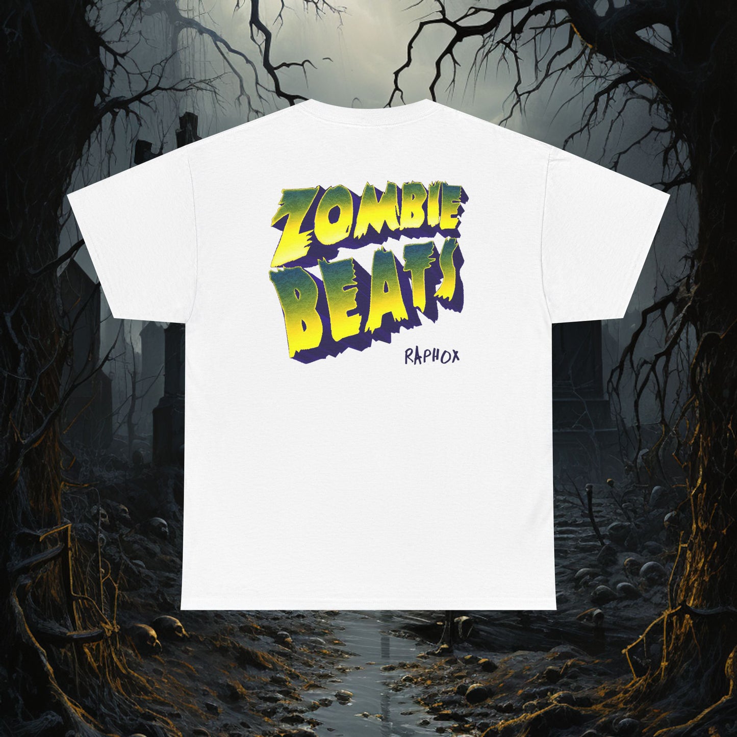 ZOMBIE TEE BACK ART