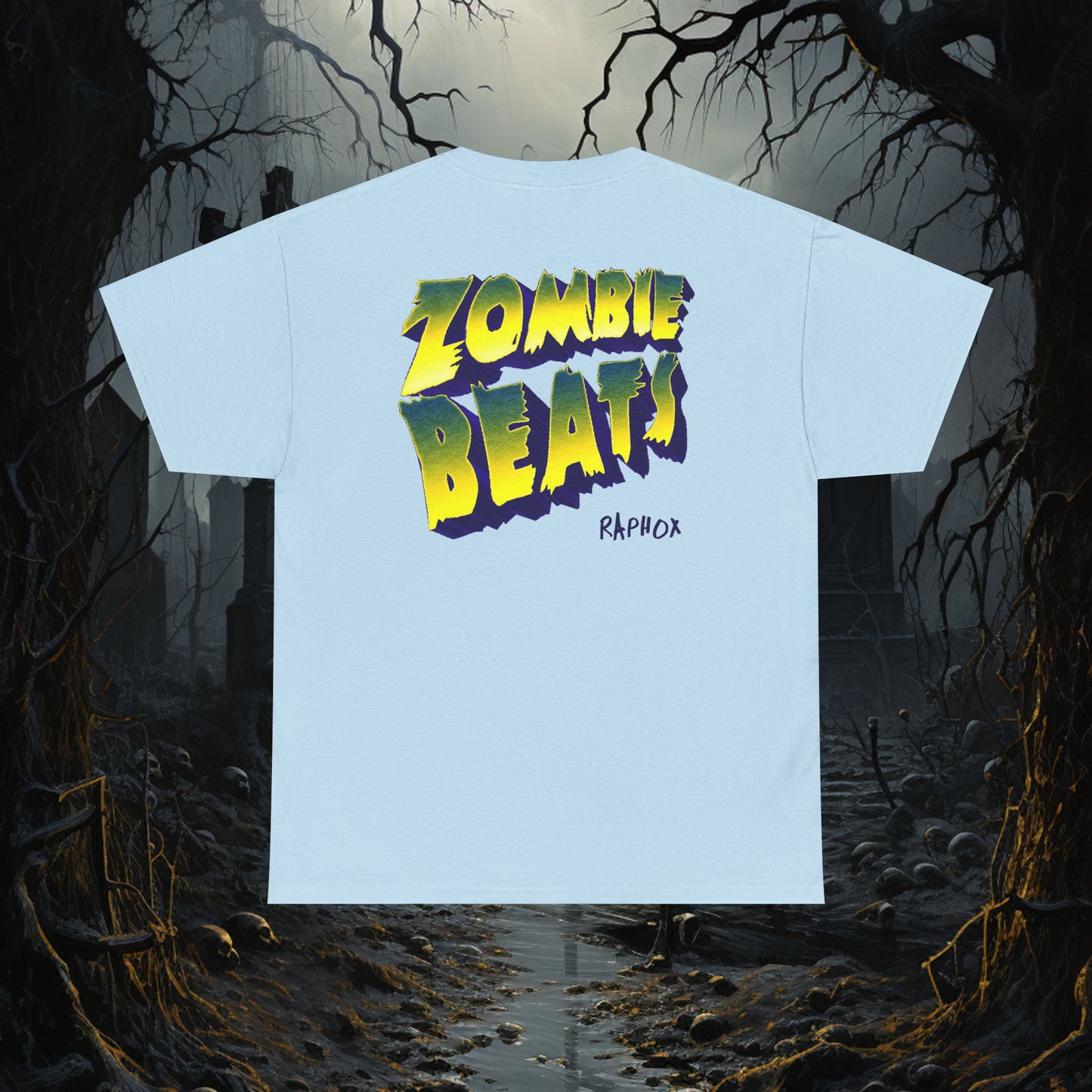 ZOMBIE TEE BACK ART