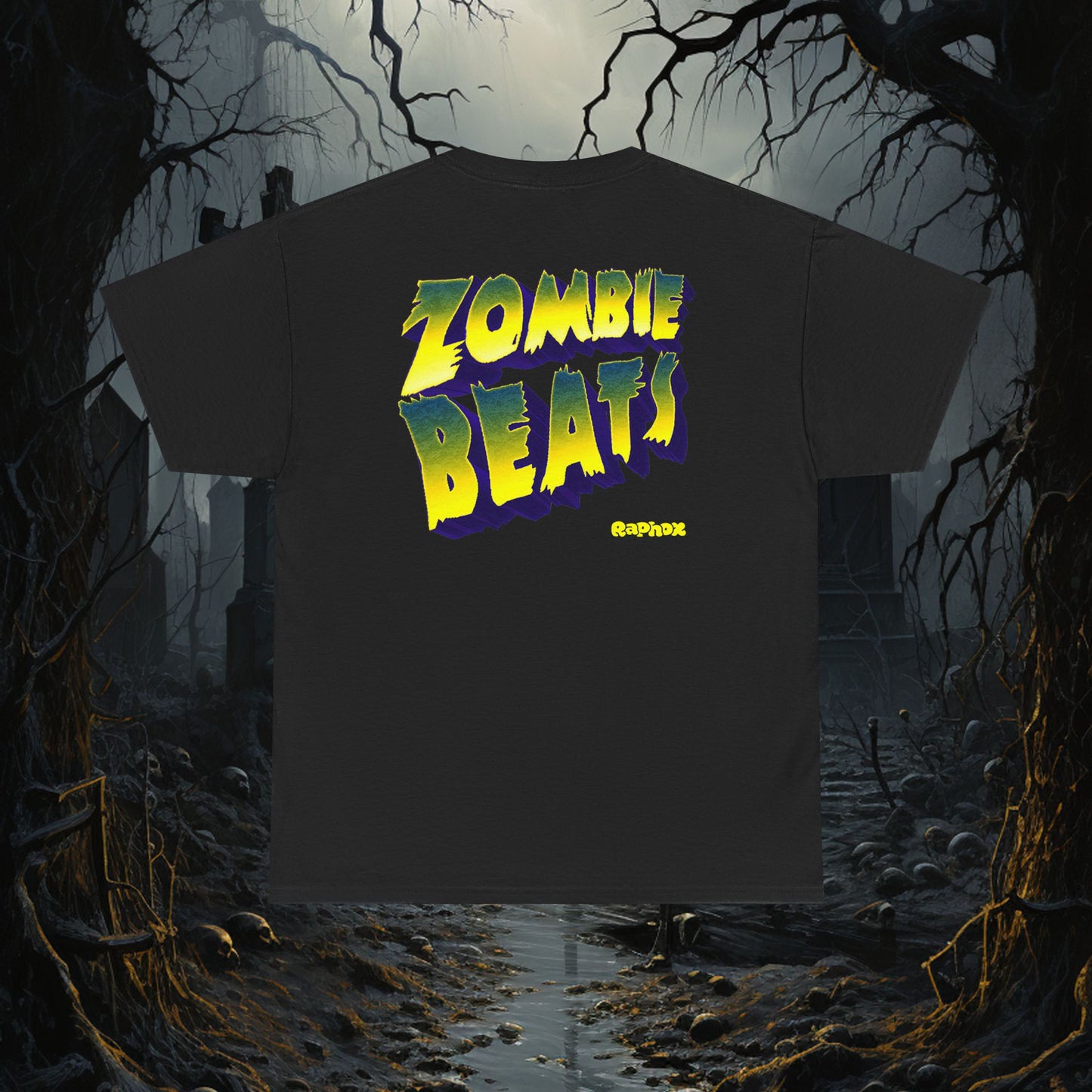 ZOMBIE TEE BACK ART