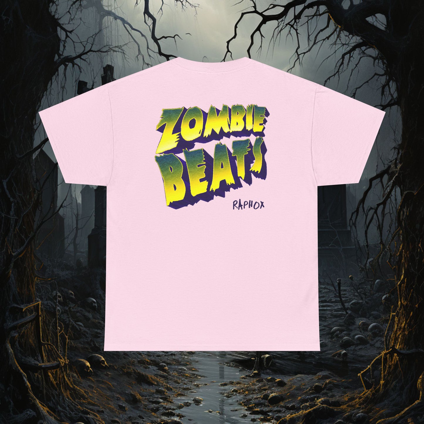 ZOMBIE TEE BACK ART