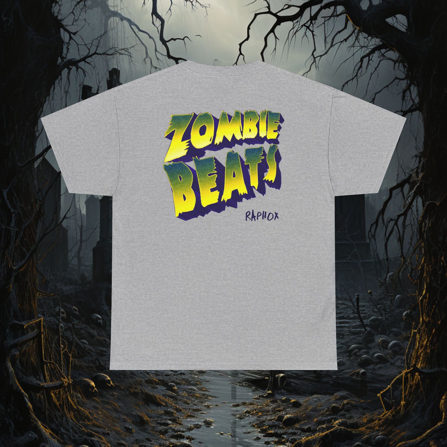 ZOMBIE TEE BACK ART