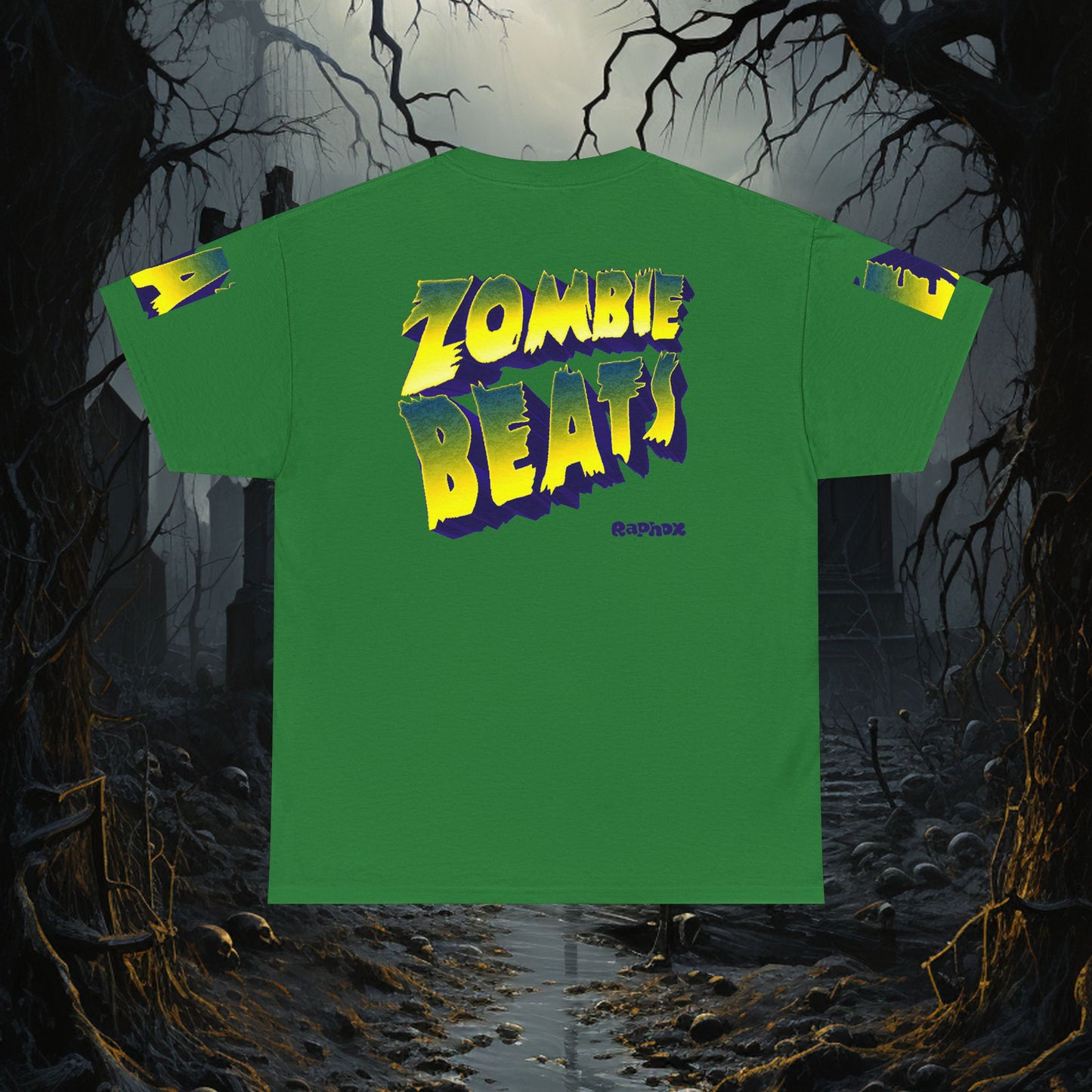 ZOMBIE TEE BACK ART